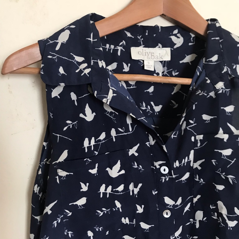Olive & Oak Bird Blouse